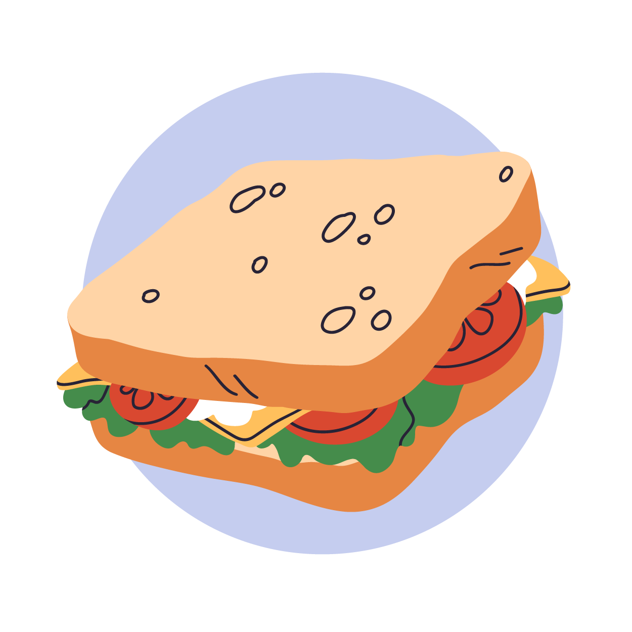 Deli meat sandwiches